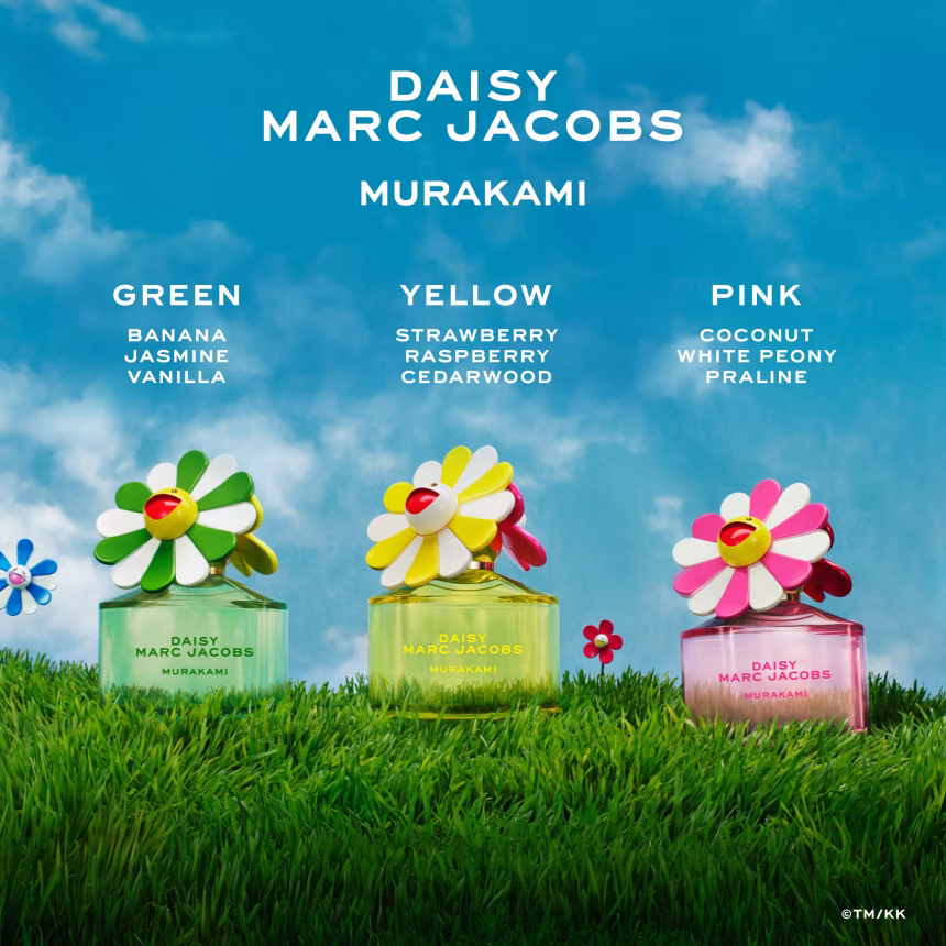 Spolupráce Marc Jacobs x Murakami: Limitovaná edice parfémů Daisy Marc Jacobs Murakami