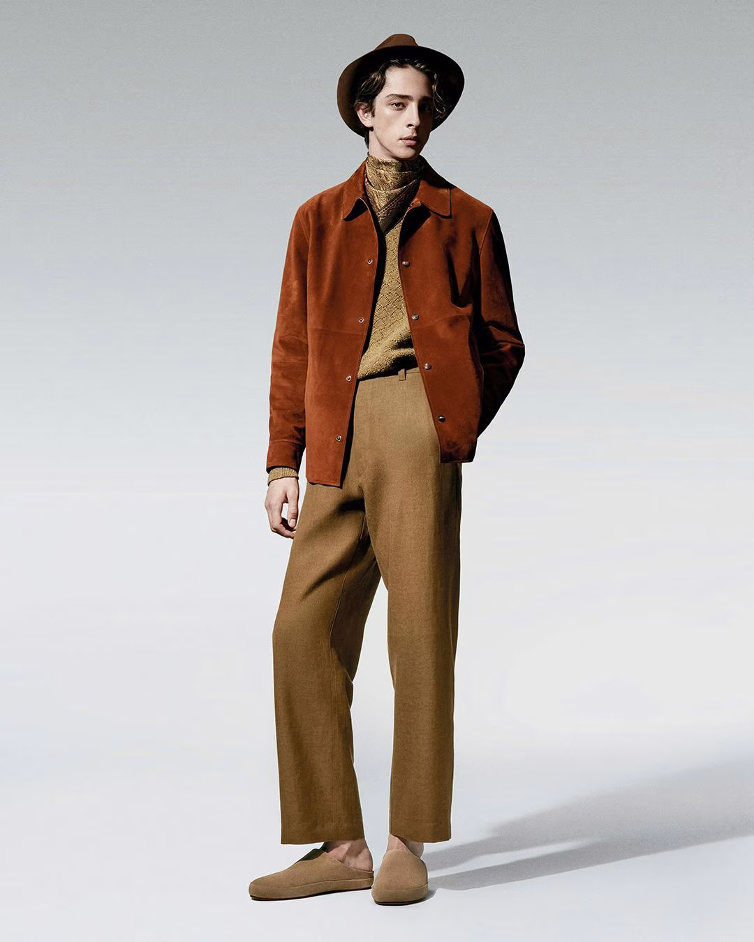 Model z kolekce Loro Piana Nomadic Reverie